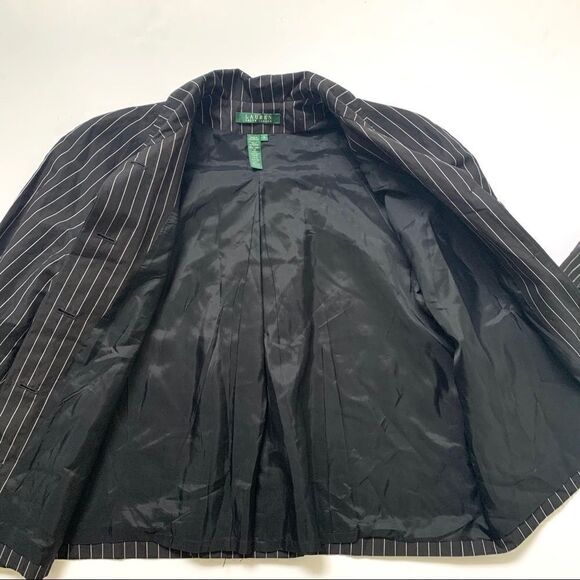 Lauren Ralph Lauren Linen Cotton Pinstripe Jacket - Picture 15 of 15